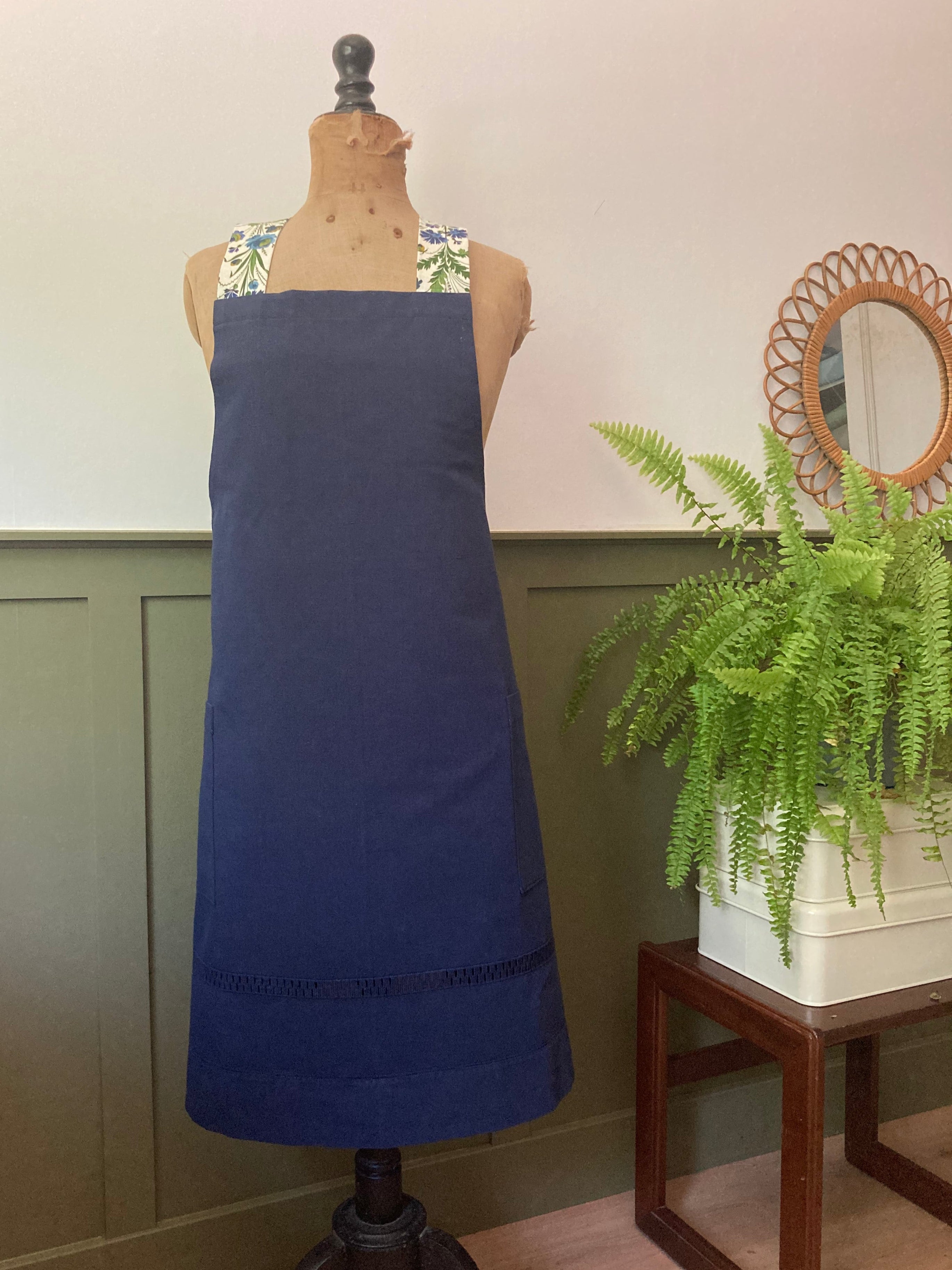 Tablier japonais Indigo Romanex de Boussac Guirlandes